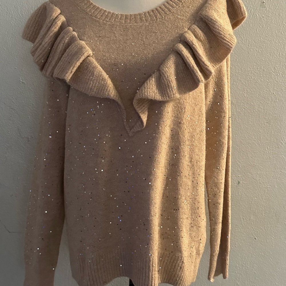 LC by Lauren Conrad size L sweater sequined - Picture 4 of 12